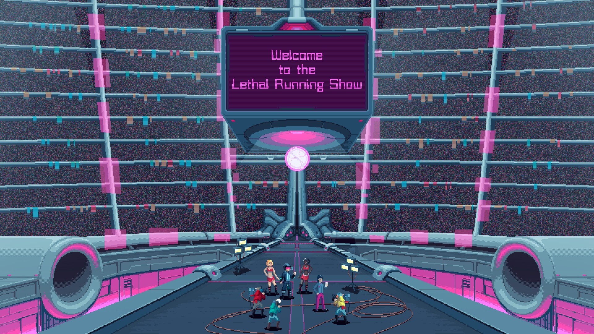 Lethal Running game screenshot, television intro