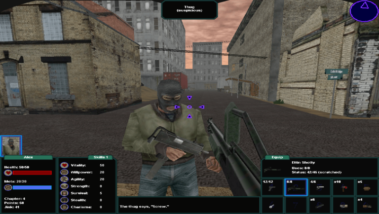 Brigand Oaxaca, game screenshot, City Thug