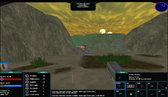 Brigand Oaxaca, game screenshot, Combat gif