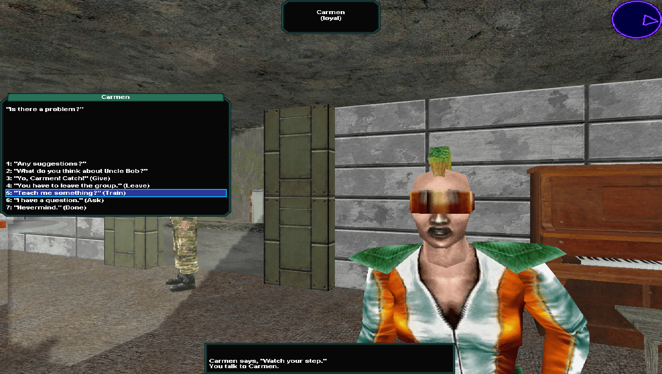 Brigand Oaxaca, game screenshot, Dialogue