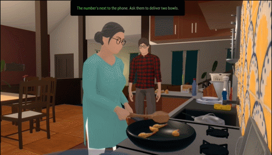 Forgotten Fields game screenshot, Cooking Gif