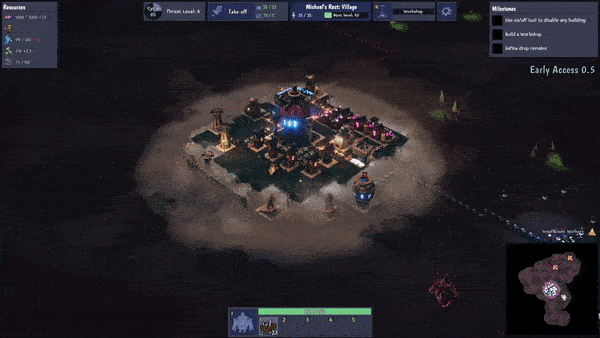 Dream Engines: Nomad Cities animated GIF, city flying