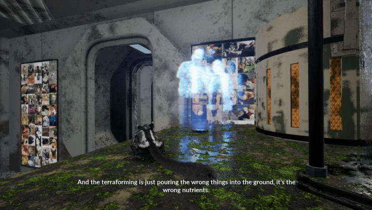 AWAY game screenshot, Hologram