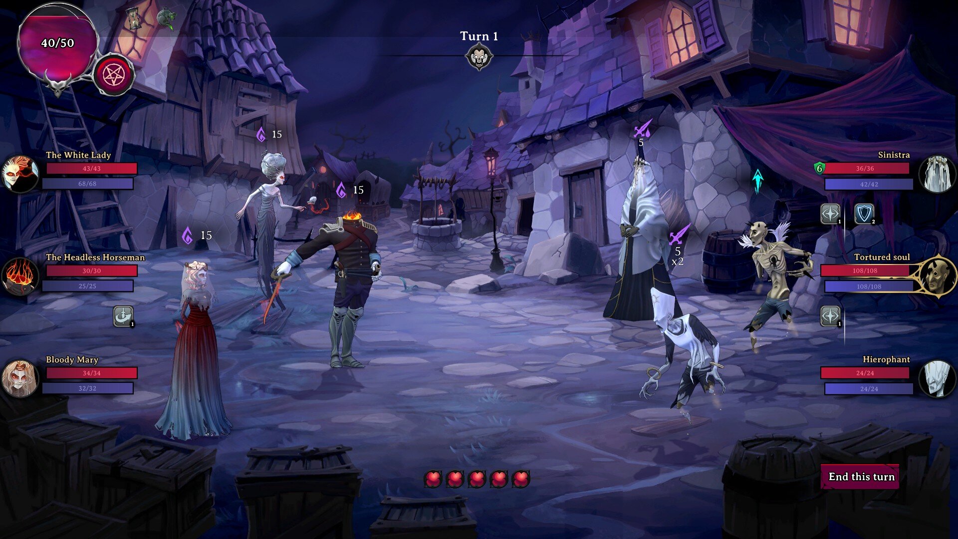 Rogue Lords game screenshot, combat