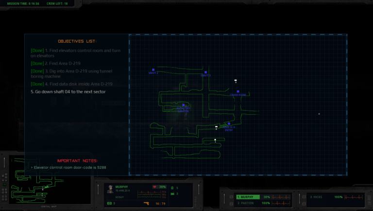 Hidden Deep game screenshot, Map