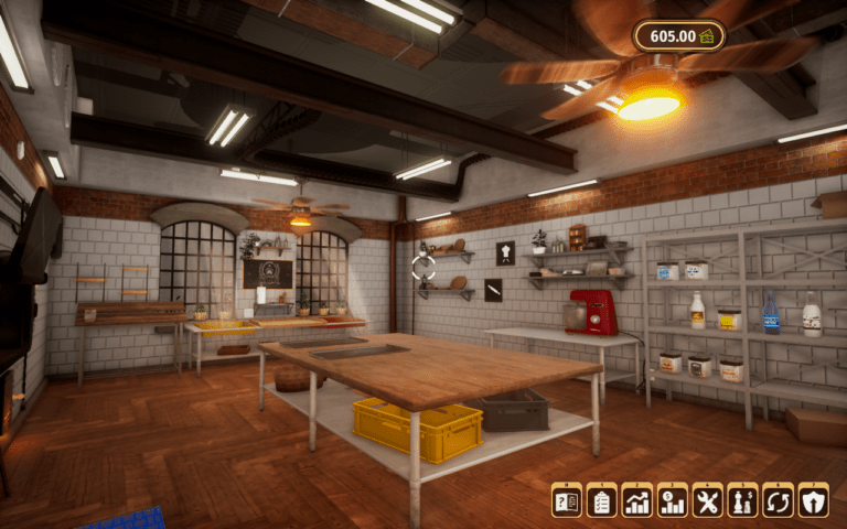 Screenshot of kitchen from Bakery Simulator