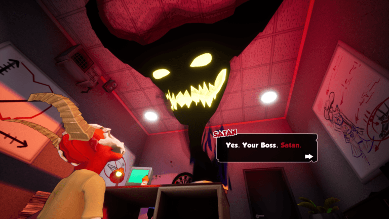 Hell Pie game screenshot, Satan