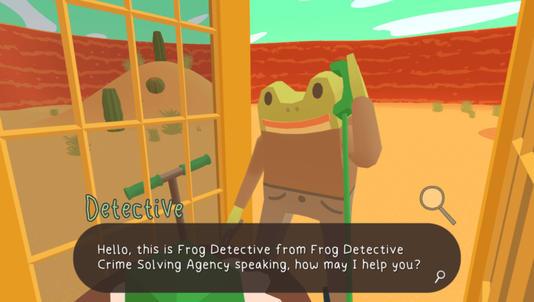 Frog Detective 3 game screenshot, Phone