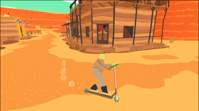 Frog Detective 3 game screenshot, Scooter Gif