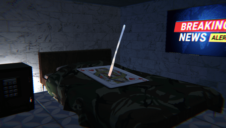 Starless Hotel game screenshot, Bedroom