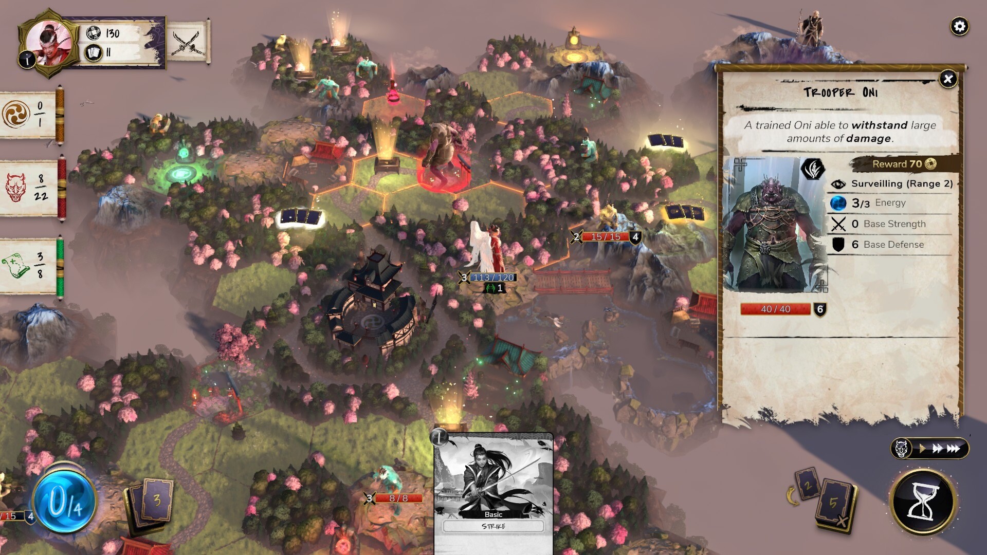Mahokenshi game screenshot, view of the map