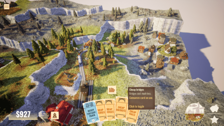 Station to Station game screenshot, Cards