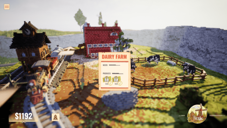 Station to Station game screenshot, Dairy Farm