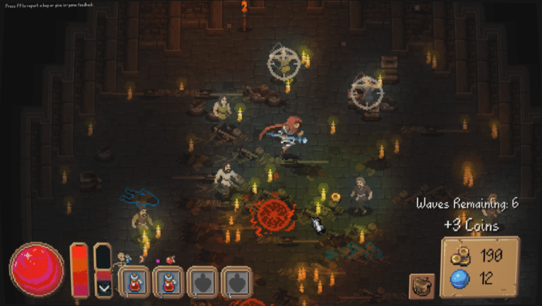 Into the Necrovale game screenshot, Skeletons