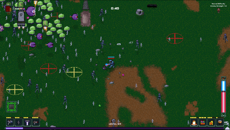Robot Resistors game screenshot, Graveyard