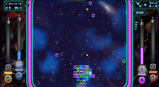Star Salvager game screenshot, Block Match Gif
